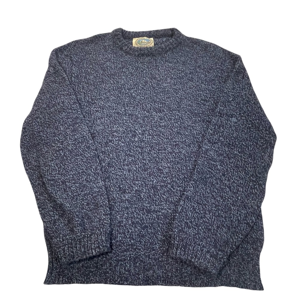 Vtg 80's Environmental Clothing Co Mens M Wool Blend Marled Crewneck Sweater USA